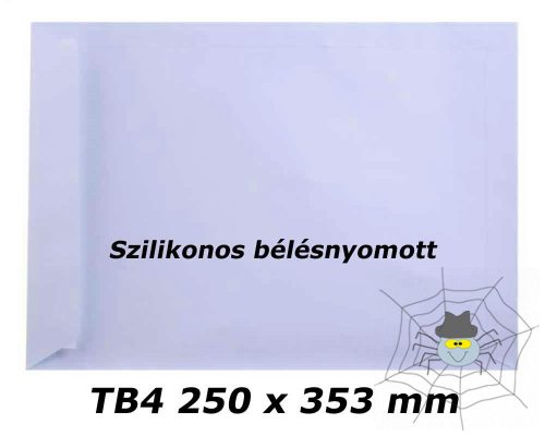 TB4 (250 x 353 mm) szilikonos bélésnyomott
