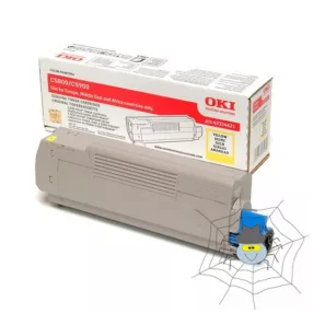 OKI C5800, 5900, 5550 "43324421" sárga toner