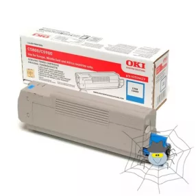 OKI C5800, 5900, 5550 "43324423" ciánkék toner