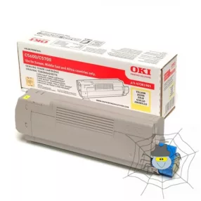 OKI C5600 "43381905" sárga toner