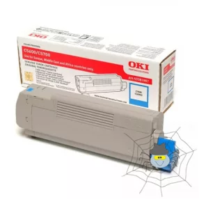 OKI C5600 "43381907" ciánkék toner