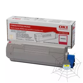   OKI C5850 / 5950 / MC560 "43865722" bíborvörös toner