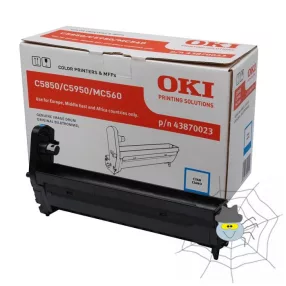   OKI C5850 / 5950 / MC560 "43870023" ciánkék dobegység