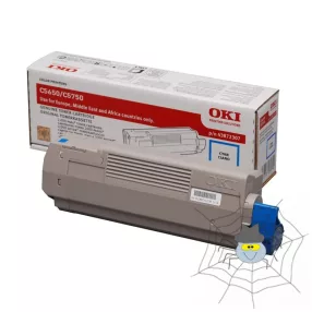 OKI C5650, 5750 "43872307" ciánkék toner