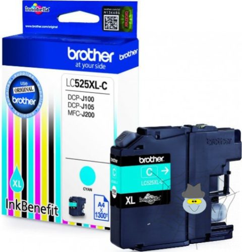 Brother LC525XLC ciánkék tintapatron