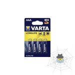 VARTA LONGLIFE LR03 AAA mikro ceruza elem - 4db/csomag