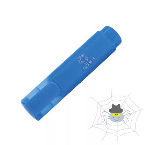 Bluering® szövegkiemelő lapos test - kék