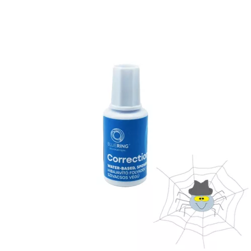 Bluering® hibajavító folyadék 20 ml - vízbázisú - szivacsos végű