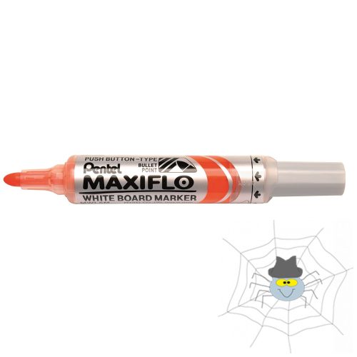 Táblamarker 2,5mm, kerek hegyű, Pentel Maxiflo narancssárga