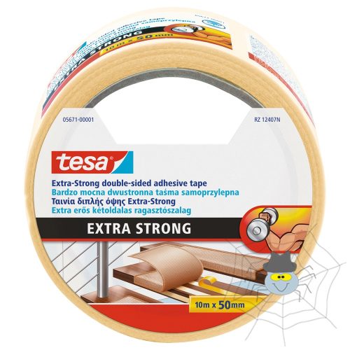 Ragasztószalag kétoldalas, 50mmx10m Extra erős Tesa