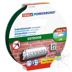   Tesa PowerBond ragasztószalag, rögzítószalag kültéri 19 mm X 5 m 