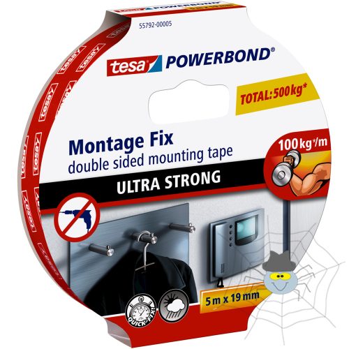 Tesa  PowerBOND ragasztószalag, rögzítószalag ultra erős 19 mm X 5 m 