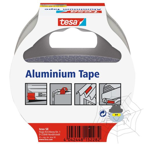 Ragasztószalag, 50mmx10m alumínium Tesa