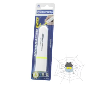   Szövegkiemelő 1-4,6mm, vágott hegyű, Centropen 6252 neon sárga