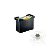   Függőmappa tároló, műanyag 5 db függőmappával Leitz Plus fekete