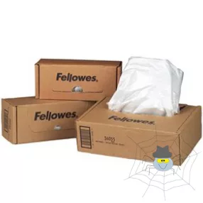   Hulladékgyűjtő zsákok iratmegsemmisítőhöz, 30-35 literes kapacitásig, Fellowes® 100 db/csomag, 