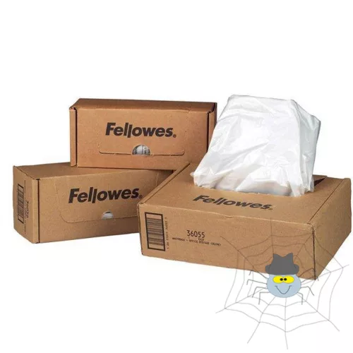 Hulladékgyűjtő zsákok iratmegsemmisítőhöz, 75-85 literes kapacitásig, Fellowes® 50 db/csomag, 
