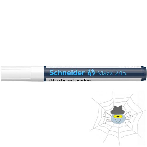 Táblamarker üvegtáblához 1-3mm, Schneider Maxx 245 fehér