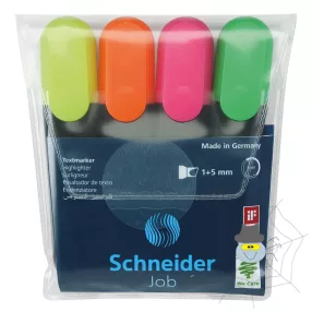   Szövegkiemelő készlet 1-5mm, Schneider Job 150. 4 klf. szín