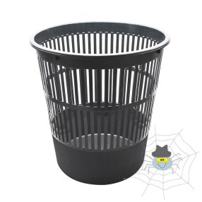   Papírkosár 16l, műanyag rácsos 315x305mm, Bluering® szürke