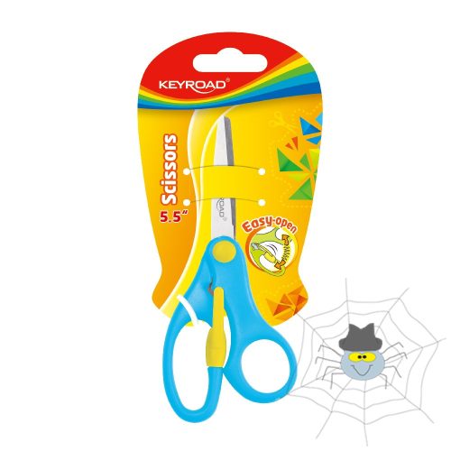 Olló 13 cm tompa fejű Keyroad For Kids vegyes színek