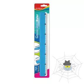  Keyroad Colour Bar 30 cm-s vonalzó fém skálával - vegyes színek