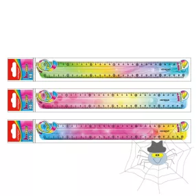 Vonalzó 30 cm, flexibilis Keyroad Flex Draw színátmenetes
