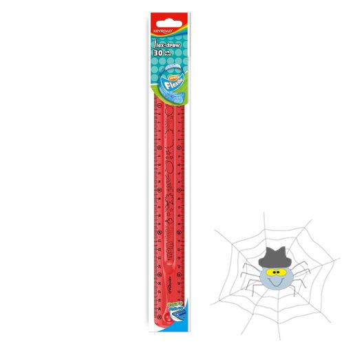 Vonalzó 30 cm, flexibilis Keyroad Flex Draw vegyes színek