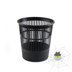  Papírkosár 16l, műanyag rácsos 315x305mm, 1440-r recy fekete