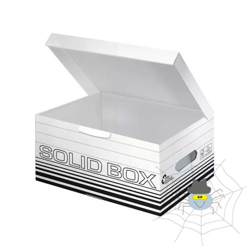 Archiváló doboz S méret, felfelé nyíló tetővel Leitz Solid Box fehér