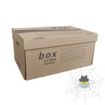   Archíváló konténer karton doboz fedeles 54x36x25cm, felfelé nyíló tetővel Fornax