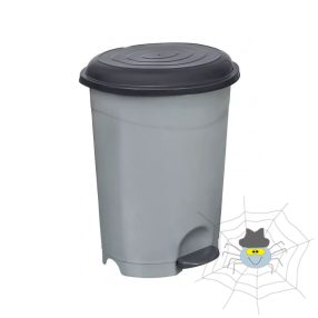 Szemetes kuka pedálos műanyag 12 literes szürke UP126