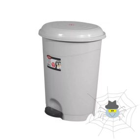 Szemetes kuka pedálos, műanyag, 22 literes szürke UP128