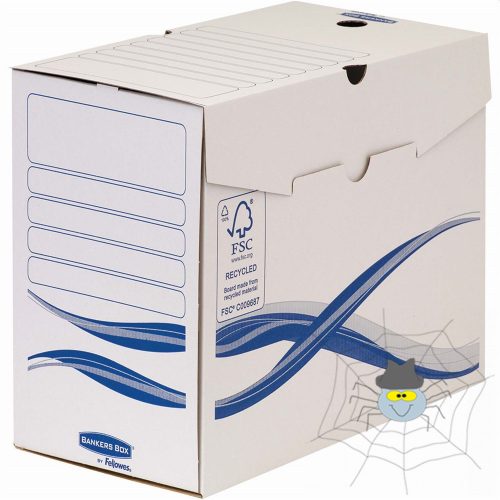 Archiváló doboz A4, 150mm, Fellowes® Bankers Box Basic, 25 db/csomag, kék-fehér