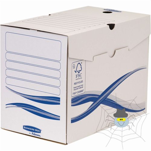 Archiváló doboz A4, 200mm, Fellowes® Bankers Box Basic, 25 db/csomag, kék-fehér