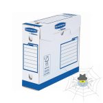   Archiváló doboz Extra erős, A4+, 80mm, Fellowes® Bankers Box Basic, 20 db/csomag, kék/fehér