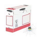   Archiváló doboz Extra erős, A4+, 100mm, Fellowes® Bankers Box Basic, 20 db/csomag, piros/fehér