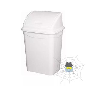   Szemetes kuka billenő fedéllel műanyag 26 literes fehér UP119