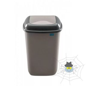   Szemetes kuka billenő fedéllel műanyag 12 literes kávé PL607-06