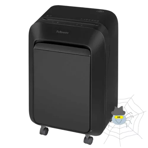 Iratmegsemmisítő, 14lap mikrokonfetti vágás 2x12mm, Fellowes® Powershred LX211, fekete