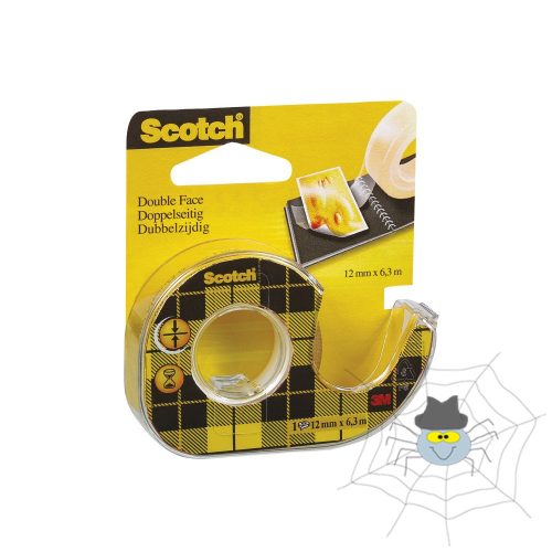 Ragasztószalag kétoldalas 12mmx6,3m 3M Scotch 136D víztiszta