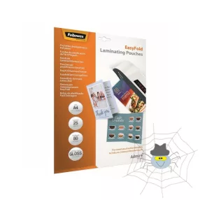   Lamináló fólia, A4, 80 mikron, fényes, 25 db/doboz, Admire Easyfold Fellowes®