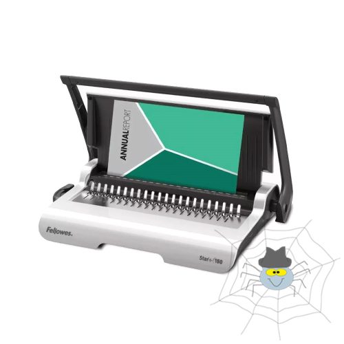 Spirálozógép, műanyag spirálkötéshez, manuális, 150lap, Fellowes® Star+