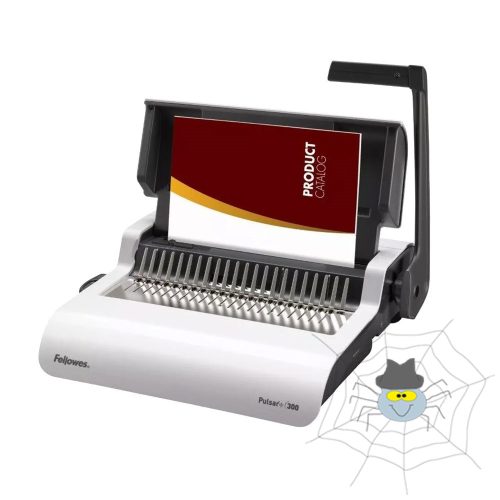 Spirálozógép, műanyag spirálkötéshez, manuális, 300lap, Fellowes® Pulsar+