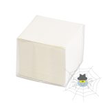   Fehér színű ragasztott kockatömb műanyag adagolóban - 8 x 8 x 6,5 cm