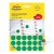 AVERY Zweckform etikett címke, Ø18 mm, jelölésre, 24 címke/ív, 44 ív/csomag - zöld