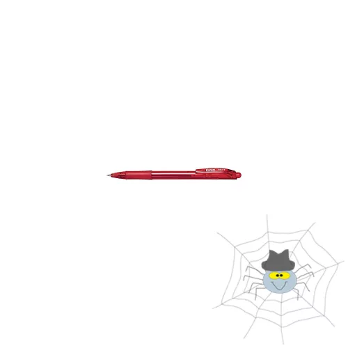 Pentel Wow BK417-B 0,35 mm golyóstoll - írásszín piros