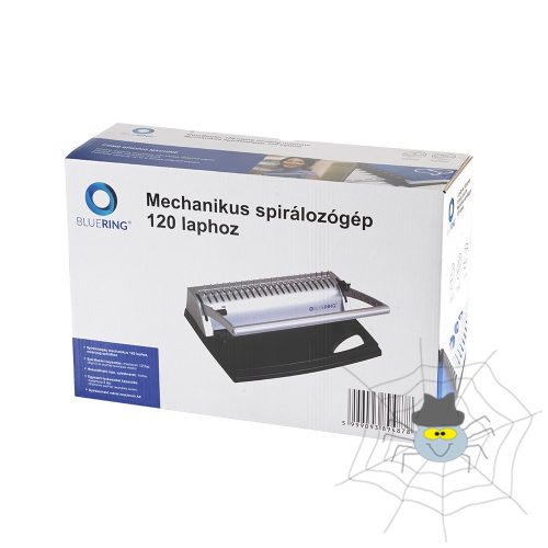 Spirálozógép, műanyag spirálkötéshez, 120lap lyukasztás 8lap Bluering® COMBINDER 120