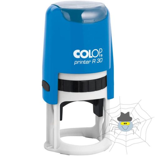 Bélyegző R30 Printer Colop kék ház kör lenyomat