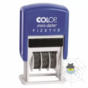 Szóbélyegző dátummal Colop Mini S160/L FIZETVE